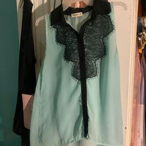 Ginger G teal top
